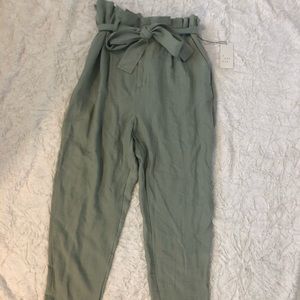 Green Formal Cute Pants